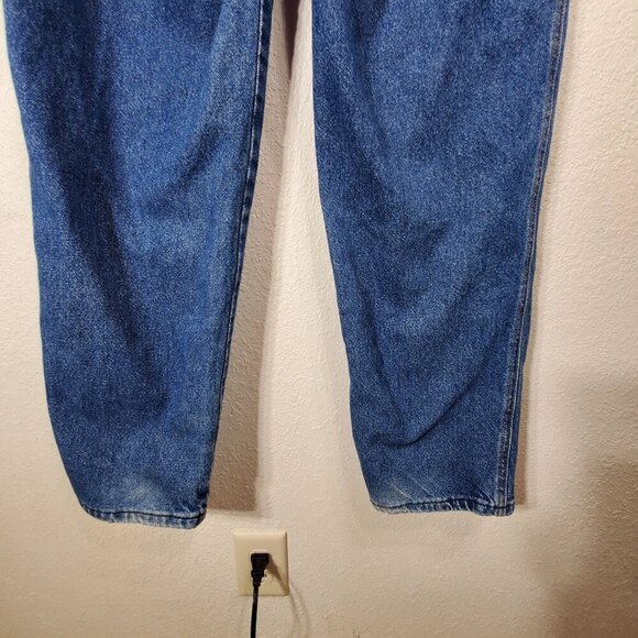 90s Rocky Mountain High-Waist Bareback Womans Size 16L Blue Denim Jeans Y2K - Picture 12 of 15